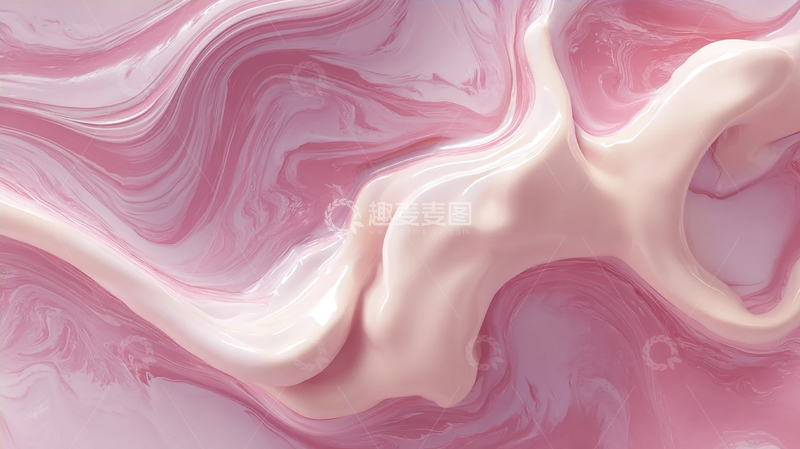 高清大图下载【趣麦麦图】粉色梦境的流动奇迹