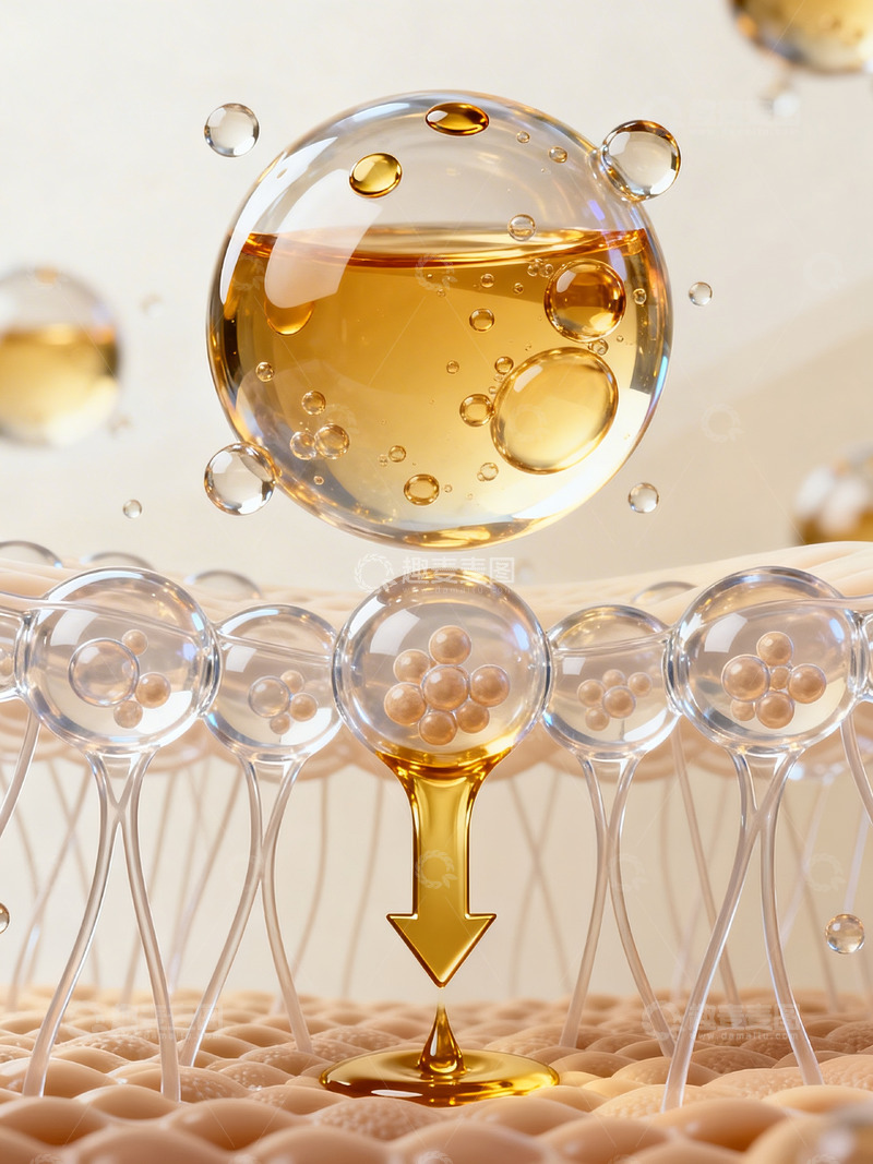 高清大图下载【趣麦麦图】护肤医学科学插画4