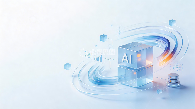 高清大图下载【趣麦麦图】蓝白渐变ai科技banner背景2