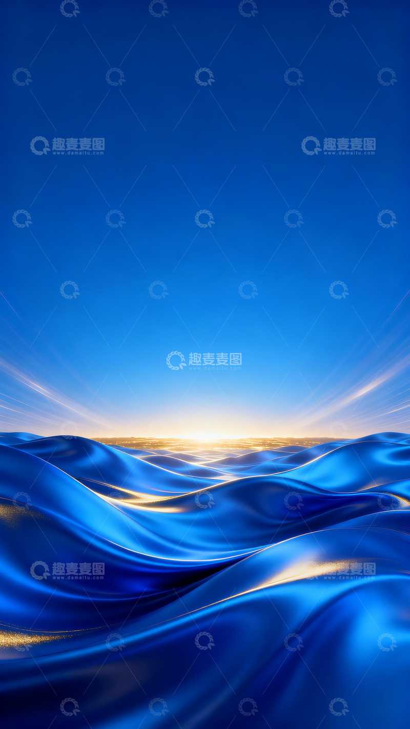 高清大图下载【趣麦麦图】高端蓝色科技感kv背景4