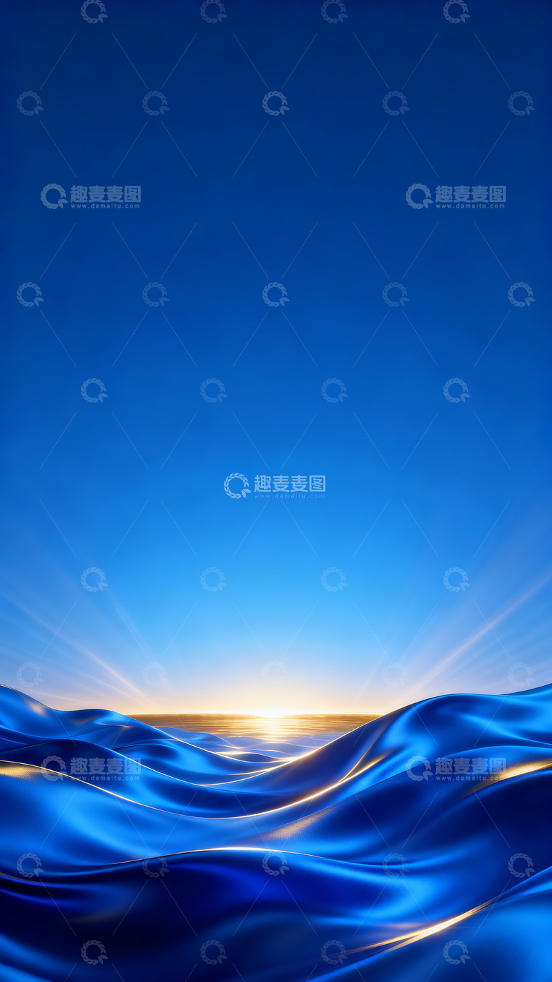 高清大图下载【趣麦麦图】高端蓝色科技感kv背景3