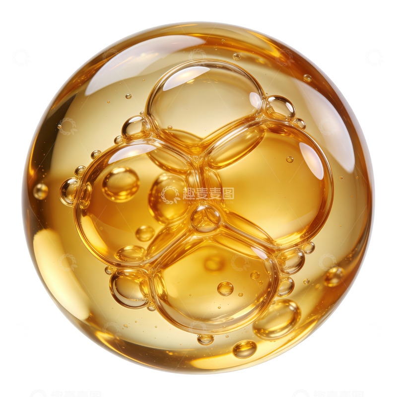 高清大图下载【趣麦麦图】透明液体气泡特写摄影