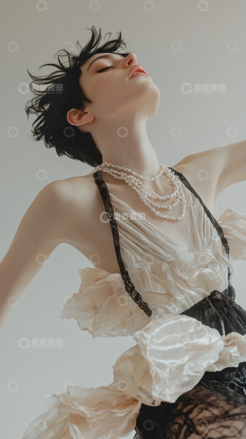 高清大图下载【趣麦麦图】一位美女模特特写摄影