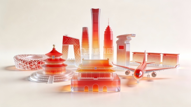 高清大图下载【趣麦麦图】未来城市建筑模型设计展示