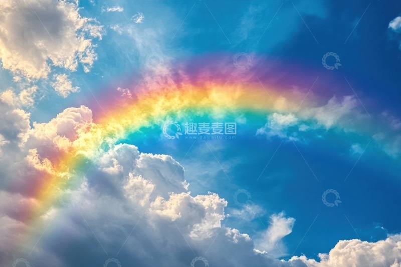 高清大图下载【趣麦麦图】天空中的一道彩虹