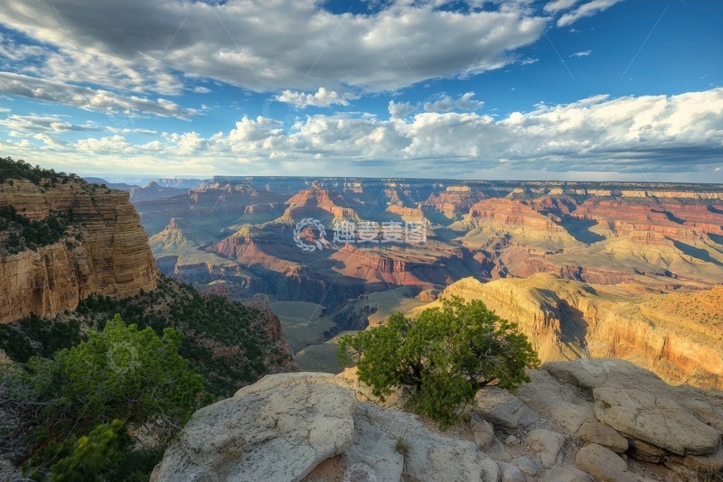 高清大图下载【趣麦麦图】峡谷山地远山美景