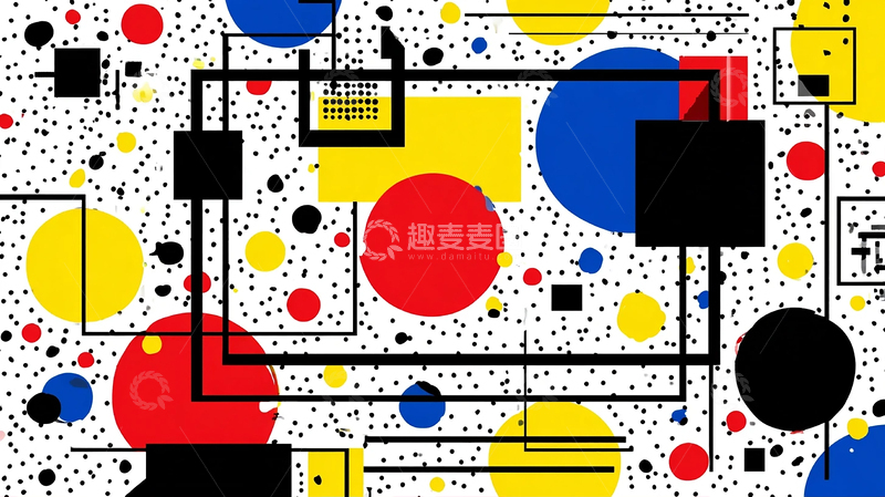 高清大图下载【趣麦麦图】几何色彩交响曲