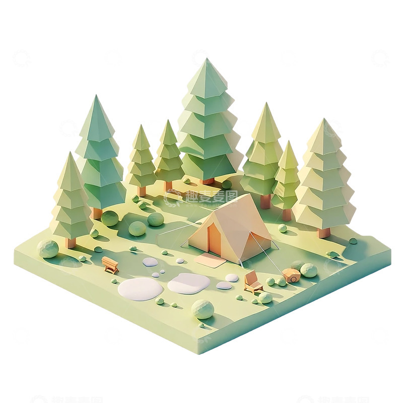 高清大图下载【趣麦麦图】童话森林中的秘密庇护所