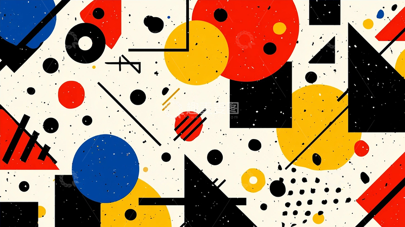 高清大图下载【趣麦麦图】几何彩色交响曲的奇幻旅程