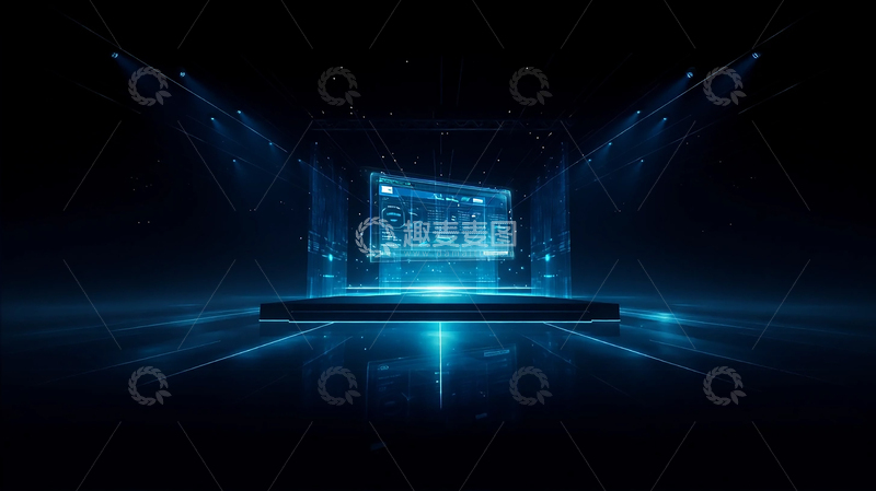 高清大图下载【趣麦麦图】未来科技的全息幻境