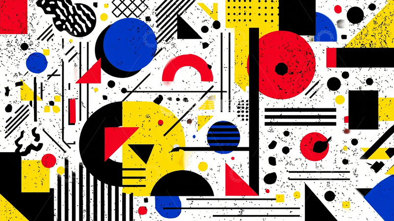 高清大图下载【趣麦麦图】现代抽象几何艺术的狂想