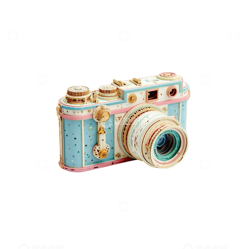 高清大图下载【趣麦麦图】彩色拼接梦幻相机的奇异之旅