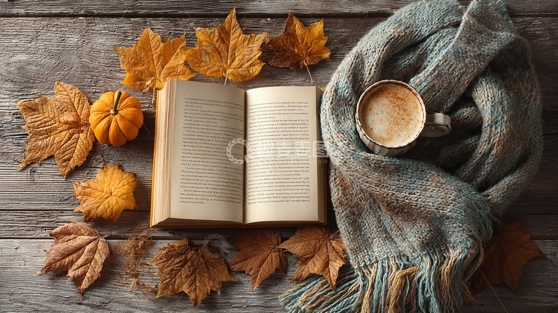 高清大图下载【趣麦麦图】秋日静谧时光的温暖记忆