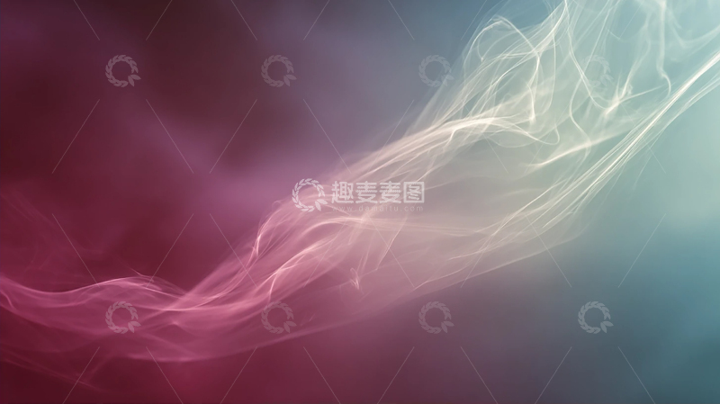 高清大图下载【趣麦麦图】梦幻流光交织的彩色绸带