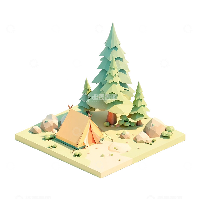 高清大图下载【趣麦麦图】雪域绿洲中的秘密营地