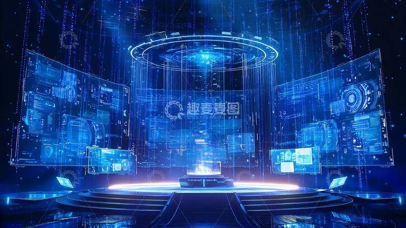 高清大图下载【趣麦麦图】数字未来科技的舞台