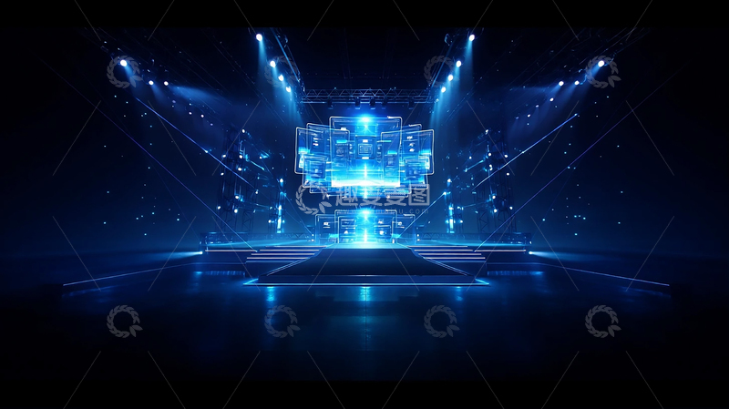 高清大图下载【趣麦麦图】星际未来科技舞台的奇幻盛宴