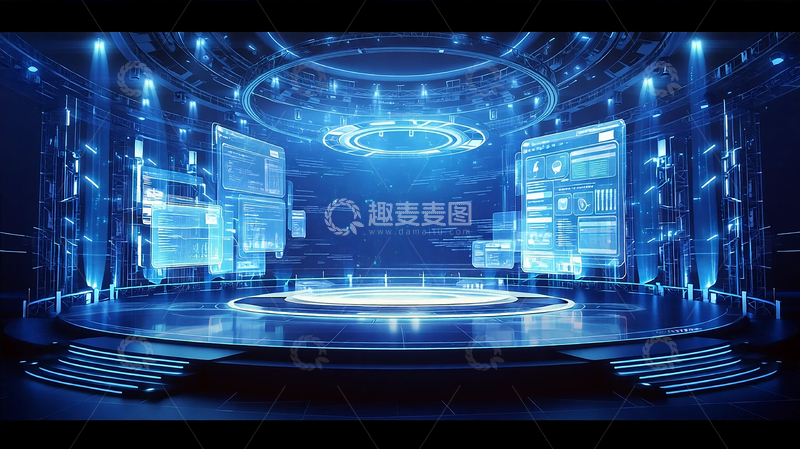 高清大图下载【趣麦麦图】超未来科技虚拟展示厅