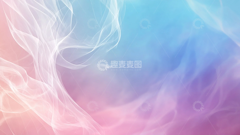 高清大图下载【趣麦麦图】梦幻色彩交织的云烟