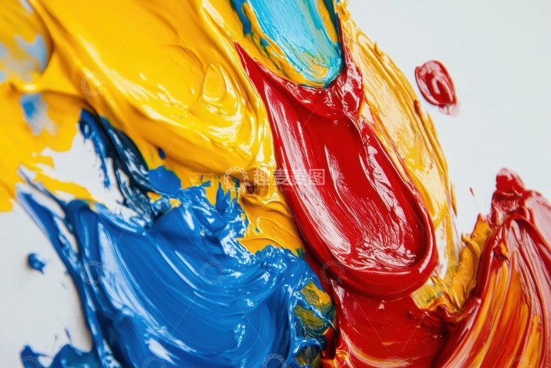 高清大图下载【趣麦麦图】泼洒的颜料画板