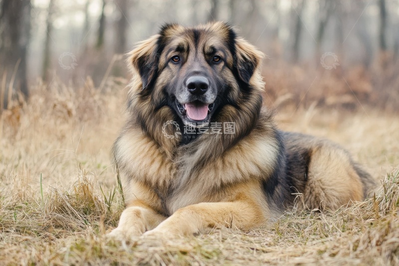 高清大图下载【趣麦麦图】趴在地上的可爱宠物狗