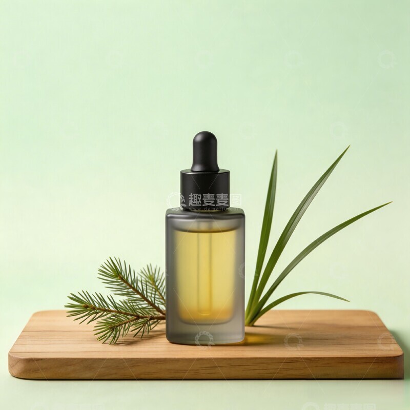 高清大图下载【趣麦麦图】简约风格精油瓶展示图