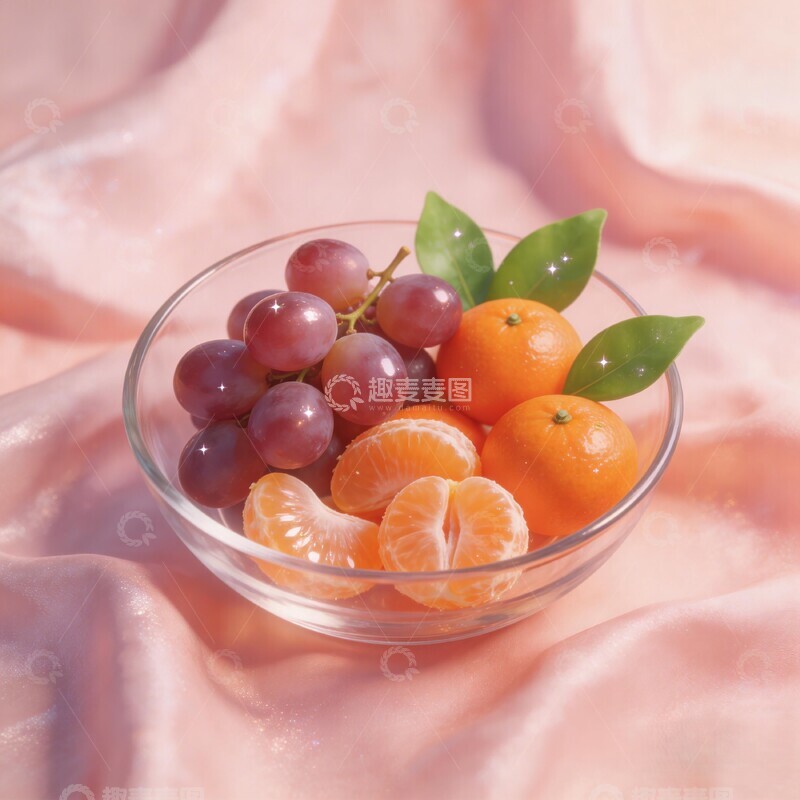 高清大图下载【趣麦麦图】玻璃碗水果静物摄影