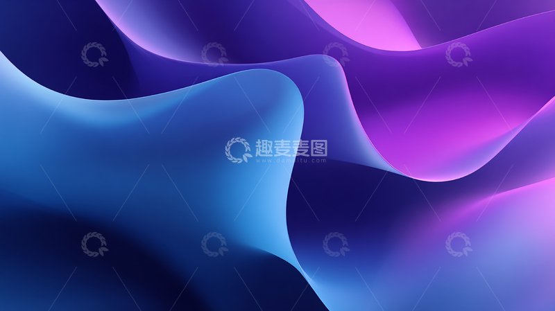 高清大图下载【趣麦麦图】梦幻流动的色彩海洋