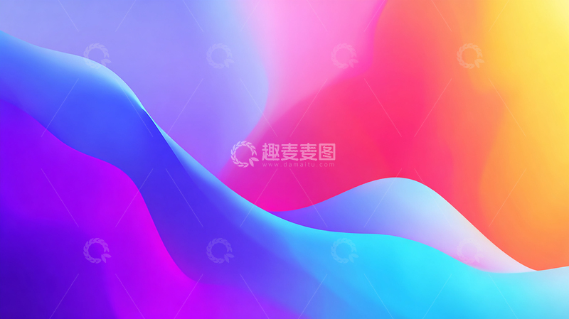 高清大图下载【趣麦麦图】绚丽渐变的光影舞曲