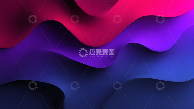 高清大图下载【趣麦麦图】彩色波浪的奇幻之旅