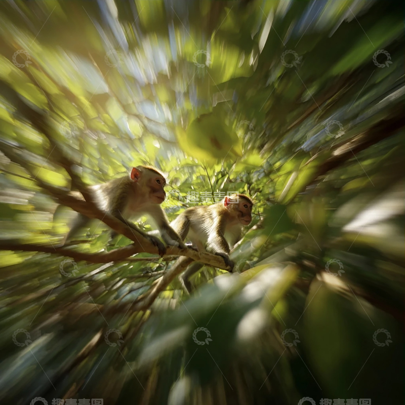 高清大图下载【趣麦麦图】树梢上的灵动精灵