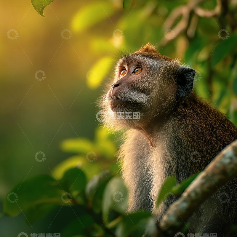 高清大图下载【趣麦麦图】灵动眼眸中的森林守望者