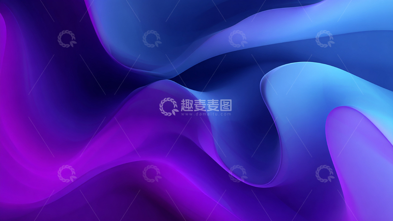 高清大图下载【趣麦麦图】梦幻流光交织的色彩海洋