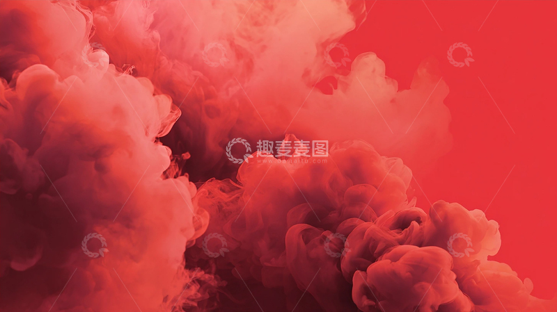 高清大图下载【趣麦麦图】烟雾缭绕的火焰奇境