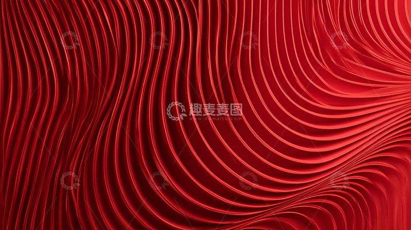 高清大图下载【趣麦麦图】红色涟漪中的幻想之旅