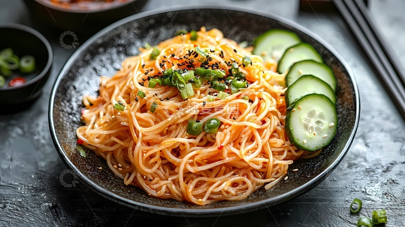 高清大图下载【趣麦麦图】亚洲风味拌面美食摄影