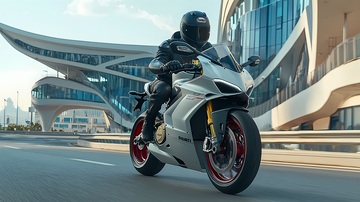 都市骑行现代摩托动感摄影