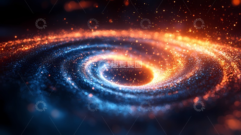 高清大图下载【趣麦麦图】宇宙星尘螺旋图像