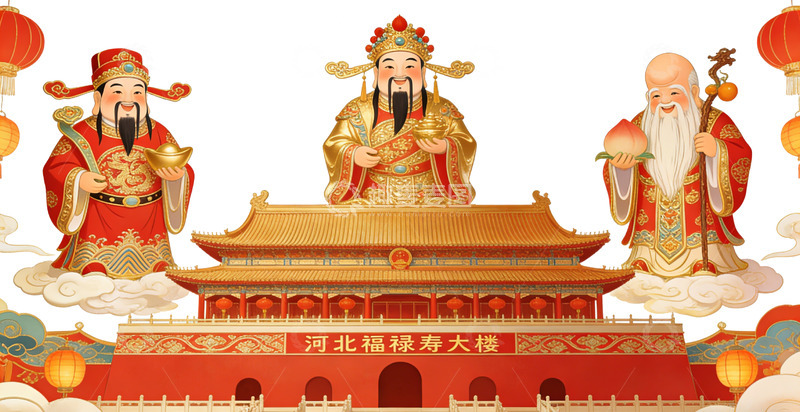 高清大图下载【趣麦麦图】传统中国风格福寿吉祥图案