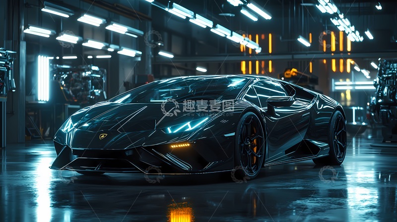 高清大图下载【趣麦麦图】科技感跑车展示