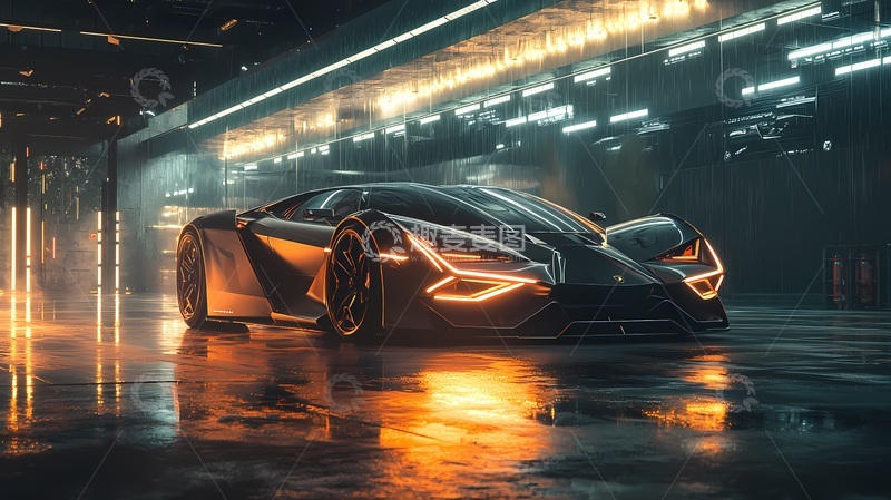 高清大图下载【趣麦麦图】超现代跑车科技感展示