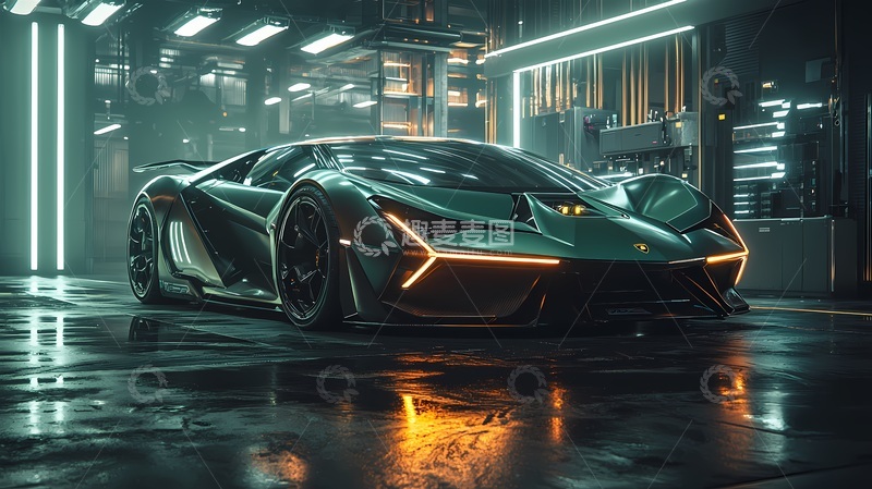 高清大图下载【趣麦麦图】超跑概念车科幻风格展示