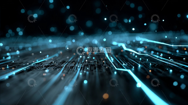 高清大图下载【趣麦麦图】光影交错的未来科技世界