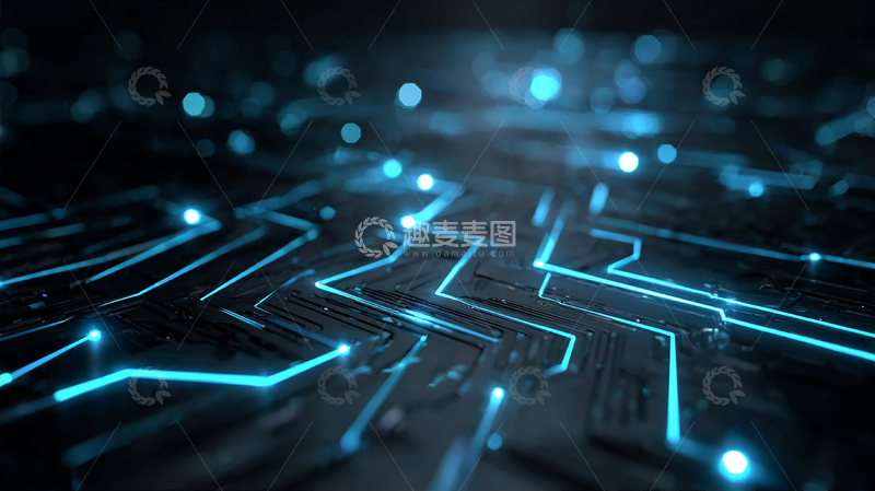 高清大图下载【趣麦麦图】未来科技的光影密码