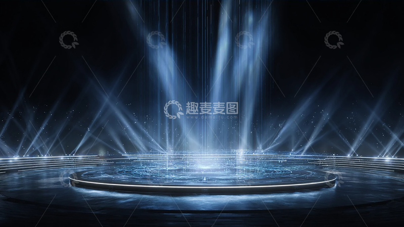 高清大图下载【趣麦麦图】穿越未来的光影漩涡