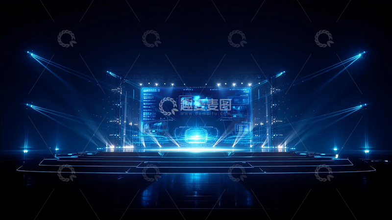 高清大图下载【趣麦麦图】星际未来科技的光影奇观