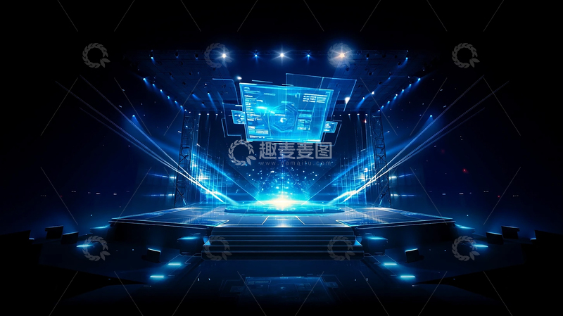 高清大图下载【趣麦麦图】未来科技的璀璨舞台梦境