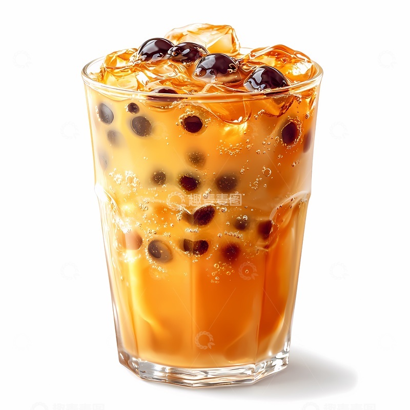 高清大图下载【趣麦麦图】透明杯珍珠奶茶饮品特写