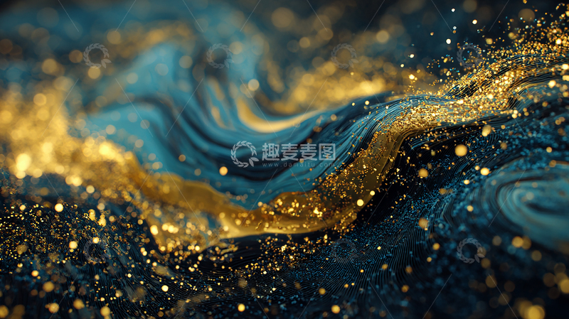 高清大图下载【趣麦麦图】金色光影的宇宙奇观