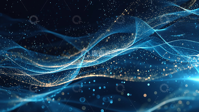 高清大图下载【趣麦麦图】数据流动的梦境